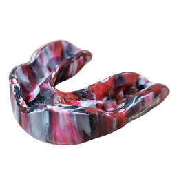 AUS8 - red - black - white - marble