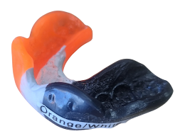 black - white - orange